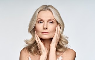 Older woman with smoother skin